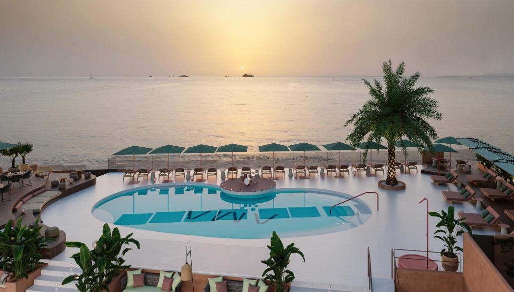 ama ibiza beachfront suites vistas al mar hotel playa d'en bossa primera línea de playa