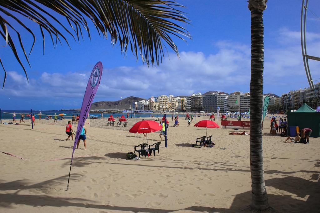 atlantic apartments vistas al mar apartahotel las palmas de gran canaria primera línea de playa