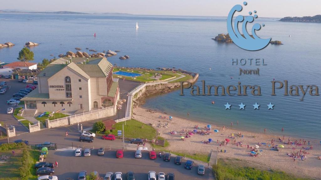 hotel norat palmeira playa primera línea de playa ribeira galicia vistas al mar