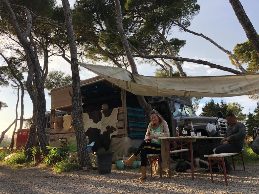 vintage camper and apartment ibiza camping es canar playa